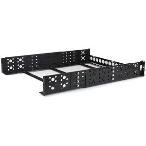 StarTech.com 2U Fixed 19" Adjustable Depth Universal Server Rack Rails - 45.36 kg Load Capacity - Steel - Black