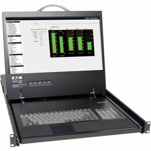 Tripp Lite series NetCommander B070-016-19 LCD Rack Console - Black - TAA Compliant - 16 Computer(s) - 48.3 cm (19") LCD -