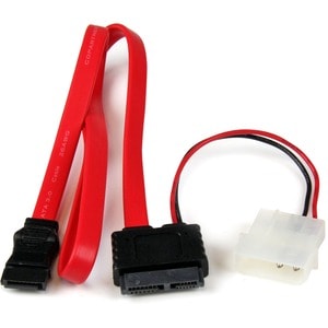 StarTech.com 91 cm Slimline SATA auf SATA mit LP4-Stromkabel / Adapter - Cable for Hauptplatine, Computer, Optisches Laufw