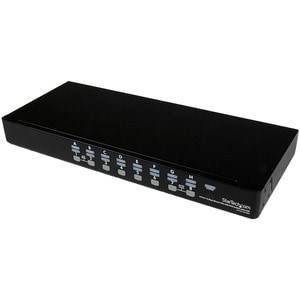 StarTech.com 16 Port 1HE USB VGA KVM Switch mit OSD zur Rack-Montage - 16 Computer - 1920 x 1440 - 1U - Rackmount, Desktop