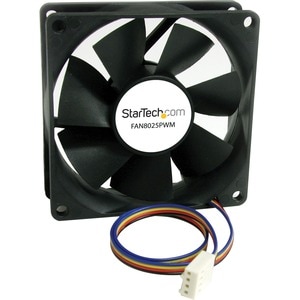 StarTech.com 80x25mm Computer Case Fan with PWM - Pulse Width Modulation Connector - 80 mm Maximum Fan Diameter - 1 x Fan(