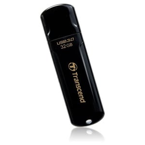 Pen Drive Transcend JetFlash 700 - 32 GB - USB 3.0 - Nero - 70 MB/s Read Speed - 20 MB/s Write Speed - A vita Garanzia
