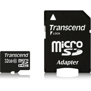 Transcend Premium 32 GB Class 10 microSDHC - 20 MB/s Read - 17 MB/s Write - Lifetime Warranty