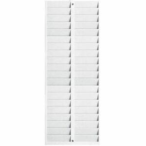 Pyramid 500-4 40-Pocket Employee ID Badge Rack - 40 x Card - 40 Pocket(s) - Compartment Size : 3.50" (88.90 mm) x 1" (25.4