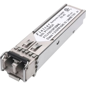 Finisar RoHS 6 Compliant 1GFC/2GFC/GE 850nm -20 to 85C SFP Transceiver - 1 x LC Duplex 1000Base-SX Network2.125