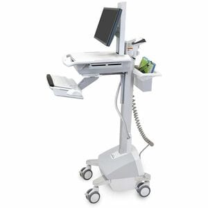 Ergotron StyleView  SV42, Visitenwagen mit Monitor Gelenk, LiFe Stromversorgung, EU, Medizinische Warenkorb - 14,06 kg Kap