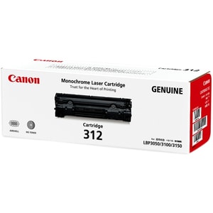 Canon Cartridge 312 Original Laser Toner Cartridge - Black - 1 Pack - 1500 Pages