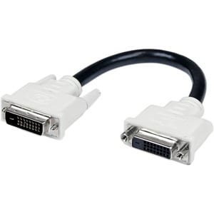 StarTech.com 6in DVI-D Dual Link Digital Port Saver Extension Cable M/F - 1 x DVI-D (Dual-Link) Male Digital Video - 1 x D