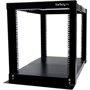 StarTech.com 12U Adjustable 4 Post Server Equipment Open Frame Rack Cabinet (4POSTRACK12) - Store your servers, network an