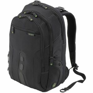 Targus EcoSpruce TBB013EU Carrying Case (Backpack) for 39.6 cm (15.6") Notebook, Business Card - Black, Green - Polyester 