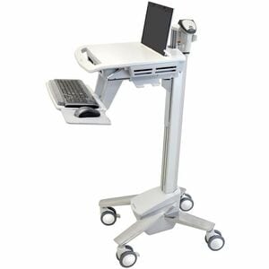 Carrello medico Ergotron StyleView SV40 - 8,16 kg Capacità - 4 Casters - Alluminio, Con dorsi plastici, Acciaio zincato - 