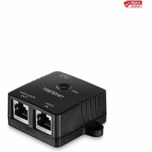 TRENDnet TPE-113GI PoE Injector - TAA Compliant - 48 V DC Input - 1 x 10/100/1000Base-T Input Port(s) - 1 x 10/100/1000Bas