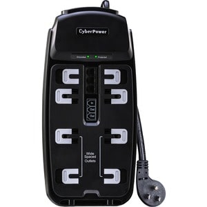 CyberPower CSP806T Professional 8-Outlets Surge Suppressor 6FT Cord and TE - Plain Brown Boxes - 8 x NEMA 5-15R - 2250 J -