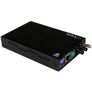 StarTech.com 10/100 Mbps Ethernet to Fiber Optic Media Converter - Steel - Chassis Mount - ST Multimode - 1310nm - 2km (ET