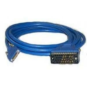 Cisco 3.05 m Serial Data Transfer Cable - First End: 1 x 34-pin V.35 Serial - Male - Second End: 1 x 26-pin - Male - Blue