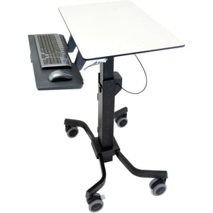 Ergotron TeachWell 24-220-055 Computer Trolley - 17.50 kg Capacity - 4 Casters - Steel, Plastic, Phenolic - 787.4 mm Width