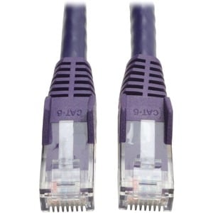 Eaton Tripp Lite Series Cat6 Gigabit Snagless Molded (UTP) Ethernet Cable (RJ45 M/M), PoE, Purple, 5 ft. (1.52 m) - 5 ft C