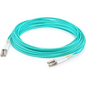 AddOn 3m LC (Male) to LC (Male) Aqua OM3 Duplex Fiber OFNR (Riser-Rated) Patch Cable - 100% compatible and guaranteed to work