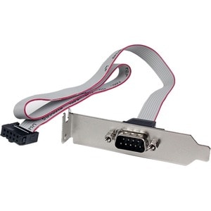 StarTech.com 1 Port 40cm 16in. DB9 Serial Port BRacket to 10 Pin Header - Low Profile - low profile DB9 Header - DB9 bRack