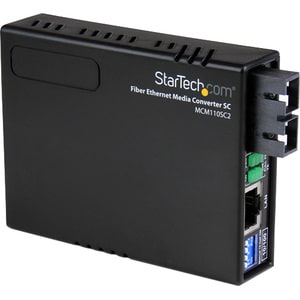 StarTech.com 10/100 Multi Mode Fiber Ethernet Media Converter SC 2 km - Convert an RJ-45 10/100Mbps Ethernet network conne