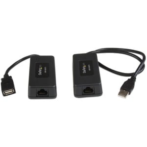 StarTech.com 1 Port USB over Cat5 / Cat6 Ethernet Extender - up to 131ft (40m) - 1 x USB - 40 m Extended Range - Plastic