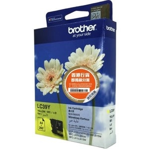Brother Innobella LC-39Y Original Inkjet Ink Cartridge - Yellow - 1 / Pack - 260 Pages