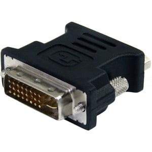 StarTech.com DVI to VGA Cable Adapter - Black - M/F - 1 x 29-pin DVI-I (Dual-Link) Video Male - 1 x 15-pin HD-15 VGA Femal