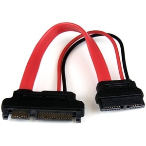 StarTech.com 6in Slimline SATA to SATA Adapter with Power - F/M - Cable for Optical Drive, Motherboard - First End: 1 x 13
