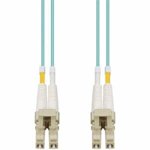 AddOn 2m LC (Male) to LC (Male) Aqua OM4 Duplex Fiber OFNR (Riser-Rated) Patch Cable - 100% compatible and guaranteed to w