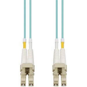 AddOn 3m LC to LC Aqua OM4 Duplex OFNR (Riser-Rated) Fiber Patch Cable - 100% application tested and guaranteed to work