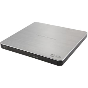 LG GP60NS50 External Ultra Slim Portable DVDRW Silver - Retail Pack - DVD-RAM/±R/±RW Support - 24x CD Read/24x CD Write/24