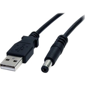 StarTech.com 2m USB to Type M Barrel Cable - USB to 5.5mm 5V DC Cable - USB to Barrel Jack 5V DC Plug - Charge your 5V DC 