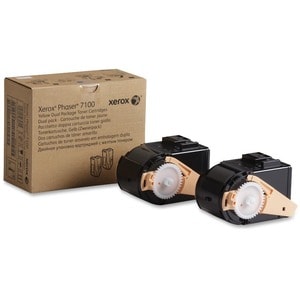 Xerox Genuine Phaser™ 7100 Yellow Toner Cartridge. Colour toner page yield: 9000 pages, Printing colours: Yellow, Quantity