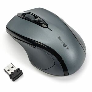 Kensington ProFit Mouse - Radio Frequency - USB - Optical - Grey - 1 - Wireless - 2.40 GHz - 1750 dpi - Scroll Wheel - Rig