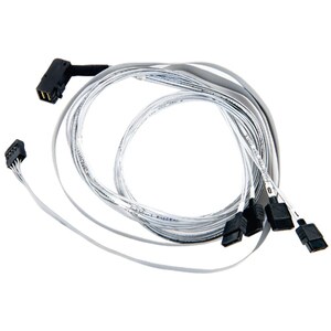 Microchip Adaptec 80 cm Mini-SAS HD/SATA Datentransferkabel - Cable for Festplatte, Backplane - Fanout-Kabel