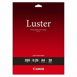 Carta foto Canon LU-101 Ad inchiostro - A3 - 297 mm x 420 mm - 260 g/m² Grammage - Lucido - 20 Foglio