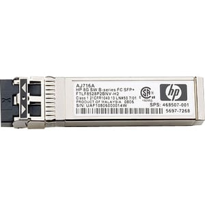 HPE SFP+ - 1 x Fiber Channel Network - 1 Pack - For Data Networking, Optical Network