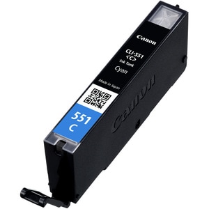 Canon CLI-551 C Original Standard Yield Inkjet Ink Cartridge - Cyan - 1 Blister Pack - 304 Pages