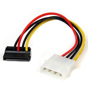 StarTech.com 6in 4 Pin LP4 to Left Angle SATA Power Cable Adapter - 6" - LP4 - SATA