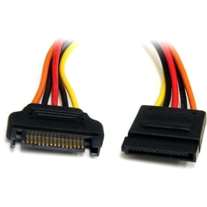 12IN SATA POWER EXTENSION CABLE CORD - 15PIN SATA POWER M/F