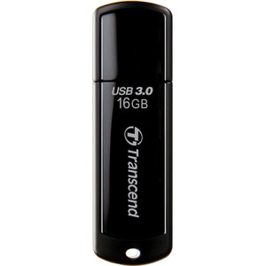 Transcend JetFlash 700 16 GB USB 3.0 Flash-Laufwerk - Schwarz - 70 MB/s Read Speed - 20 MB/s Write Speed