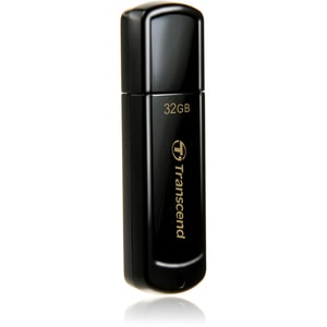 Transcend JetFlash 350 32 GB USB 2.0 Flash-Laufwerk - Schwarz - 15 MB/s Read Speed - 11 MB/s Write Speed - 30 Jahr(e) Gara