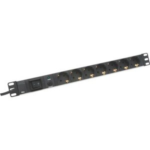 Digitus DN-95403 Steckdosenleiste - Schuko - 7 - 2 m Kabel - 16 A Stromstärke - 250 V AC Voltage - 4 kW - Rackmount