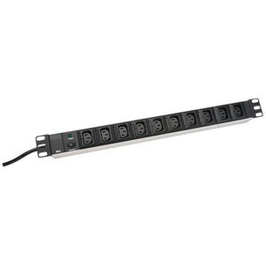 Digitus DN-95404 Steckdosenleiste - 10 - 2 m Kabel - 10 A Stromstärke - 250 V AC Voltage - 2,50 kW - Rackmount