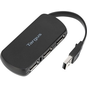 4 PORT USB 2.0 HUB BLACK .