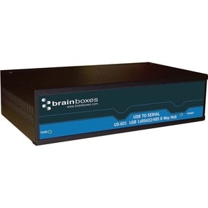 Brainboxes 8 Port RS422/485 USB to Serial Multi Drop Hub - External - USB Type B - PC, Linux, Mac - 8 x Number of Serial P