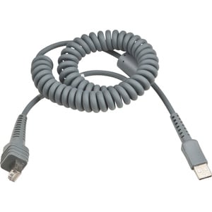 Intermec USB Cable, 8 Feet, Coiled - 8 ft (2.44 m) USB Data Transfer Cable for Scanner - First End: 1 x USB Type A - Male