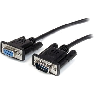 StarTech.com 2m Black Straight Through DB9 RS232 Serial Cable - DB9 RS232 Serial Extension Cable - Male to Female Cable - 