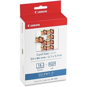 Canon KC-18IL Ribbon Cartridge - Thermal Transfer, Thermal Transfer - Black, Tri-color - 1 Each