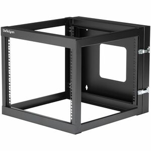 StarTech.com 8U 22in Depth Hinged Open Frame Wall Mount Server Rack - Open Frame Rack Cabinet Wallmount Server Rack - Cold